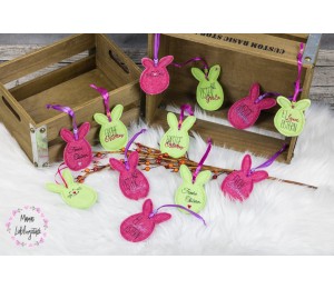 Stickdatei ITH - Anhänger Hasen Eier Ostern